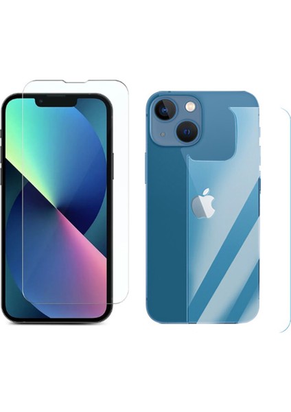 Apple iPhone 14 Plus Ön ve Arka Tempered Glass Cam Koruma - AL3271