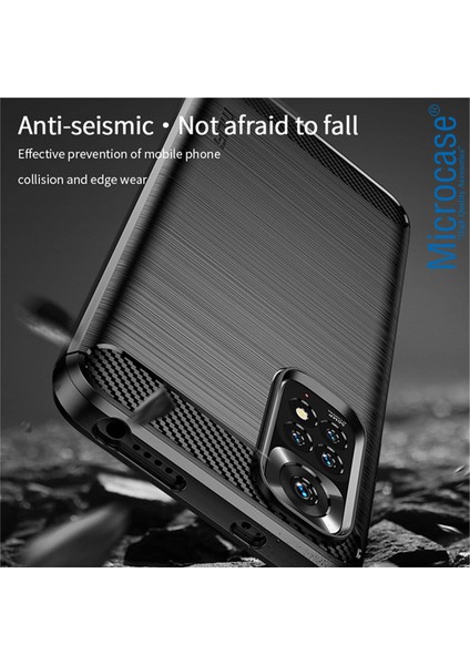 Xiaomi Redmi Note 11S - Redmi Note 11 Brushed Carbon Fiber Silikon Kılıf - Siyah AL3332 indirimleri