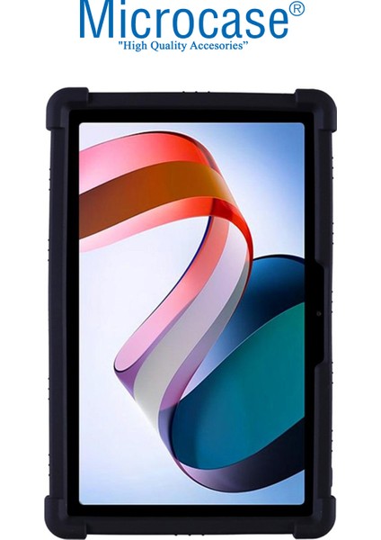 Xiaomi Redmi Pad 10.61 Inch Tablet Için Standlı Silikon Kılıf - Siyah AL3309