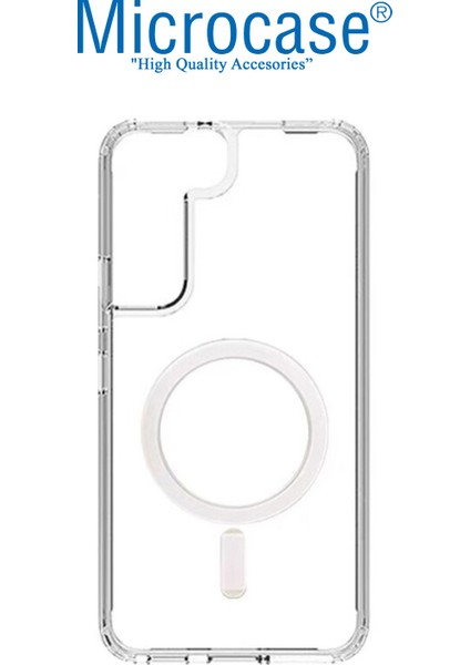 Samsung Galaxy S23 Plus Magsafe Manyetik Darbeye Dayanıklı Yarı Esnek Plastik Tpu Kılıf - AL8113 Şeffaf