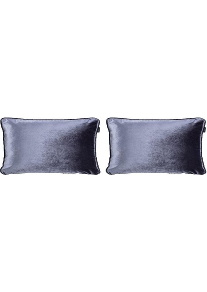 2'li Kadife Dikdörtgen Kırlent Kılıfı Antrasit modelleri