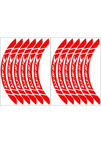 Bajaj Dominar Jant Şeridi Reflektörlü Geniş Kırmızı