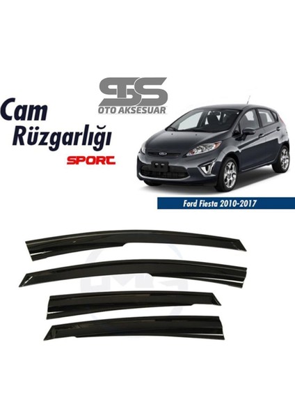 Cam Rüzgarlığı Ford Fiesta 2010-2017 Mügen Tip Piano Black
