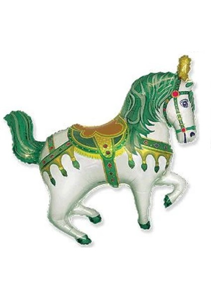 S.s- Horse Fair Green Folyo Balon-10 Adet