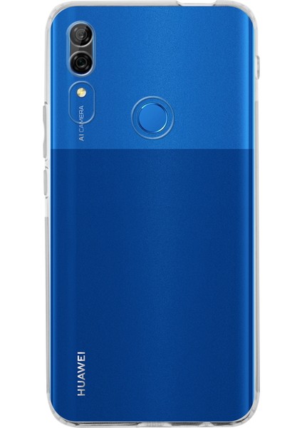 Huawei P Smart Z ile Uyumlu Kapak Kamera Korumalı Tıpalı Silikon Şeffaf Kılıf