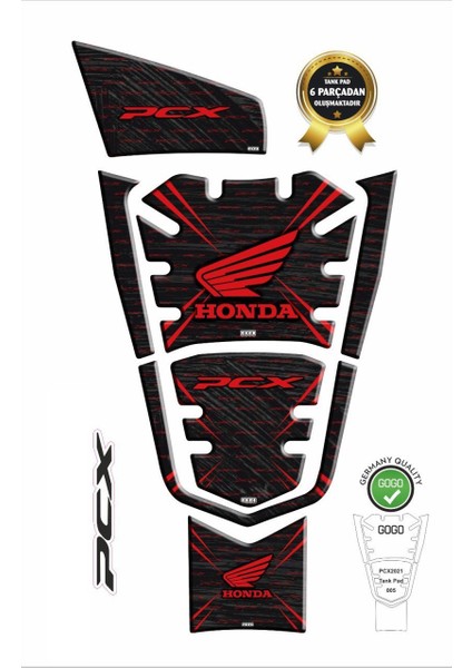 Honda Pcx 125 2021 Tank Pad 7 Parça 005
