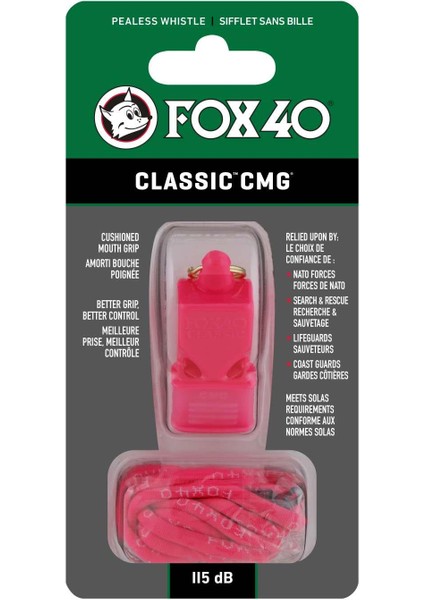 Fox 40 Classic Cmg Safety Düdük Pembe - Ipli 9603-0408