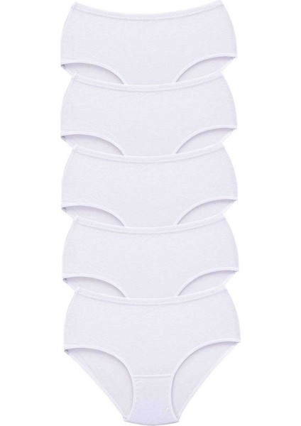 5 Adet Tutku Kadın Yüksek Bel Bato Kalın Lastik Külot Beyaz fiyatları