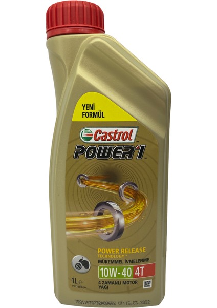 Castrol Power 1 4t 10W-40 Motor Yağı 1 Lt.