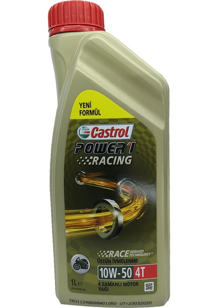 Castrol Power 1 Racing 4t 10W-50 Motor Yağı 1 Lt.