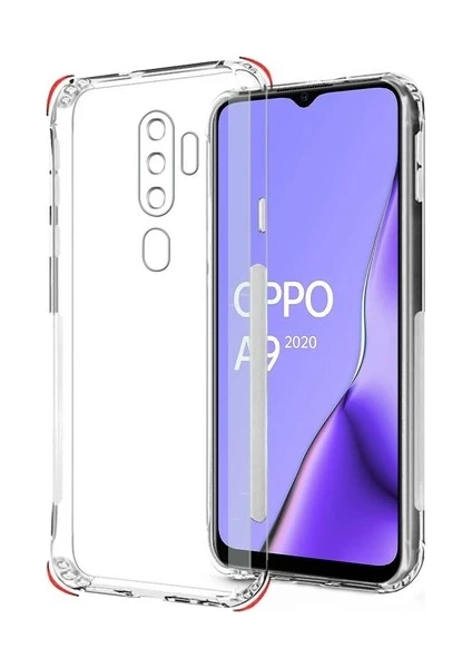 Oppo A5 2020 Kamera Korumalı Şeffaf Yumuşak Silikon Kılıf