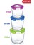 Kilitli Derin Kare Un Bakliyat Erzak Saklama Kabı 3’lü Set (575ML,1075ML,1900ML) 2