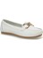 Miss F DS23009 3fx Kırık Beyaz Kadın Loafer 2