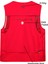 Çok Cepli Kolsuz Yelek (Kırmızı ) (Yurt Dışından) 4