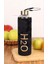 H2O Pelus Kılıflı Cam Matara 600 ml Gold SIYAH-H2O88609 1
