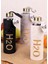 H2O Pelus Kılıflı Cam Matara 600 ml Gold SIYAH-H2O88609 2