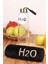 H2O Pelus Kılıflı Cam Matara 600 ml Gold SIYAH-H2O88609 3