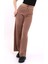 Kadın Palazzo Triko Pantolon Kahverengi 3