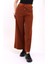 Kadın Palazzo Triko Pantolon Kahverengi 5