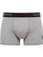 Erkek Lacivert - Beyaz - Gri Melanj 3'lü Boxer 90004 4