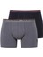 Erkek Modal Lacivert - Antrasit 2'li Boxer 80488 1