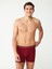 Erkek Modal Bordo - Siyah 2'li Boxer 80488 5
