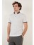 Pamuk Karışımlı Desenli Slim Fit Polo T Shirt Erkek T Shirt 646B3270 4