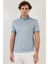 Pamuk Karışımlı Desenli Slim Fit Polo T Shirt Erkek T Shirt 646B3270 2