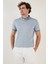 Pamuk Karışımlı Desenli Slim Fit Polo T Shirt Erkek T Shirt 646B3270 3