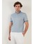 Pamuk Karışımlı Desenli Slim Fit Polo T Shirt Erkek T Shirt 646B3270 4