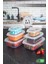 Aes Home Nare Dikdörtgen Sızdırmaz Hava Almaz Erzak Saklama Kabı Şeffaf 0,35 Lt x 2- 0,67 Lt x 2- 1,20 Lt x 2 (6 Lı Set) 1