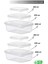 Aes Home Nare Dikdörtgen Sızdırmaz Hava Almaz Erzak Saklama Kabı Şeffaf 0,35 Lt x 2- 0,67 Lt x 2- 1,20 Lt x 2 (6 Lı Set) 2