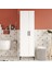 Harvey Çok Amaçlı Dolap Vileda Banyo Dolabı Beyaz Hr1-W 2