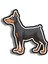 Dog-6 Ahşap Mini Rozet 1
