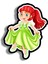 Prenses-3 Ahşap Mini Rozet 1