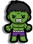Hulk Ahşap Mini Rozet 1