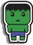 Hulk Yeşil Dev Ahşap Mini Rozet 1