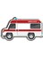 Ambulance White Ahşap Mini Rozet 1