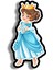 Prenses-4 Ahşap Mini Rozet 1