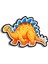 Silvisaurus Ahşap Mini Rozet 2