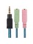 2x 3.5mm 2 Dişi Ila 1 Erkek Kulaklık Mikrofonu Ses Y Ayırıcı Kablo Adaptörü (Yurt Dışından) 5