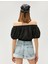 Crop Bluz Omzu Açık Balon Kollu 4