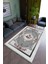 Salon Halısı Modern Gri Pembe Yolluk Kaymaz Yuvarlak Oval Kesme Ince Yıkanabilir Halı 1