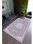 Salon Halısı Modern Lacivert Eflatun Yolluk Kaymaz Yuvarlak Oval Kesme Ince Yıkanabilir Halı 1