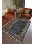Salon Halısı Otantik Gri Gri Yolluk Kaymaz Yuvarlak Oval Kesme Ince Yıkanabilir Halı 1