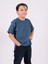 Thecatu Çocuk Regular Fit Kısa Kol İndigo T-Shirt 3011Ç 5