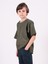 Thecatu Çocuk Regular Fit Kısa Kol Koyu Yeşil T-Shirt 3011Ç 1