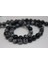 Kar Tanesi Obsidyen Taşı Yarım Dizi 6mm (18CM Uzunluğundadır) 1