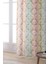 Beyaz Çok Renkli Damask Desenli Dijital Baskılı Perde CGH067-PR 2