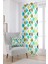 Mavi Yeşil Modern Geometrik Desenli Dijital Baskılı Perde CGH065-PR 1